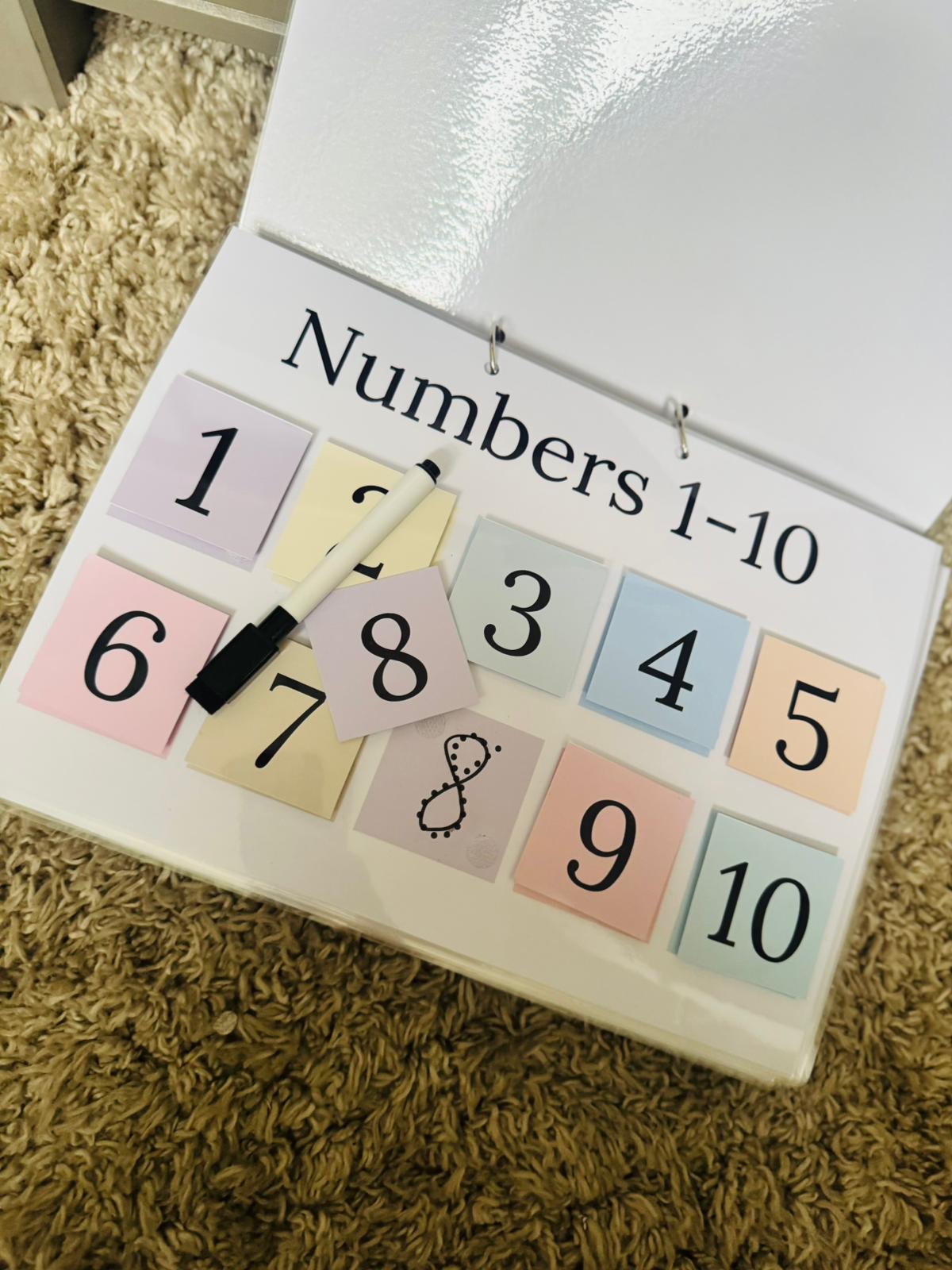 PERSONALISED NUMBER BOOK 1-100 MATCH AND TRACE