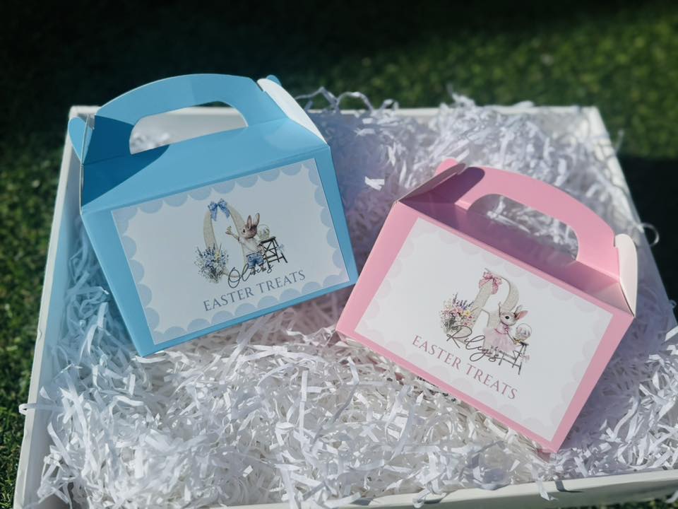 PERSONALISED EASTER TREAT BOX,EASTER GIFT BOX