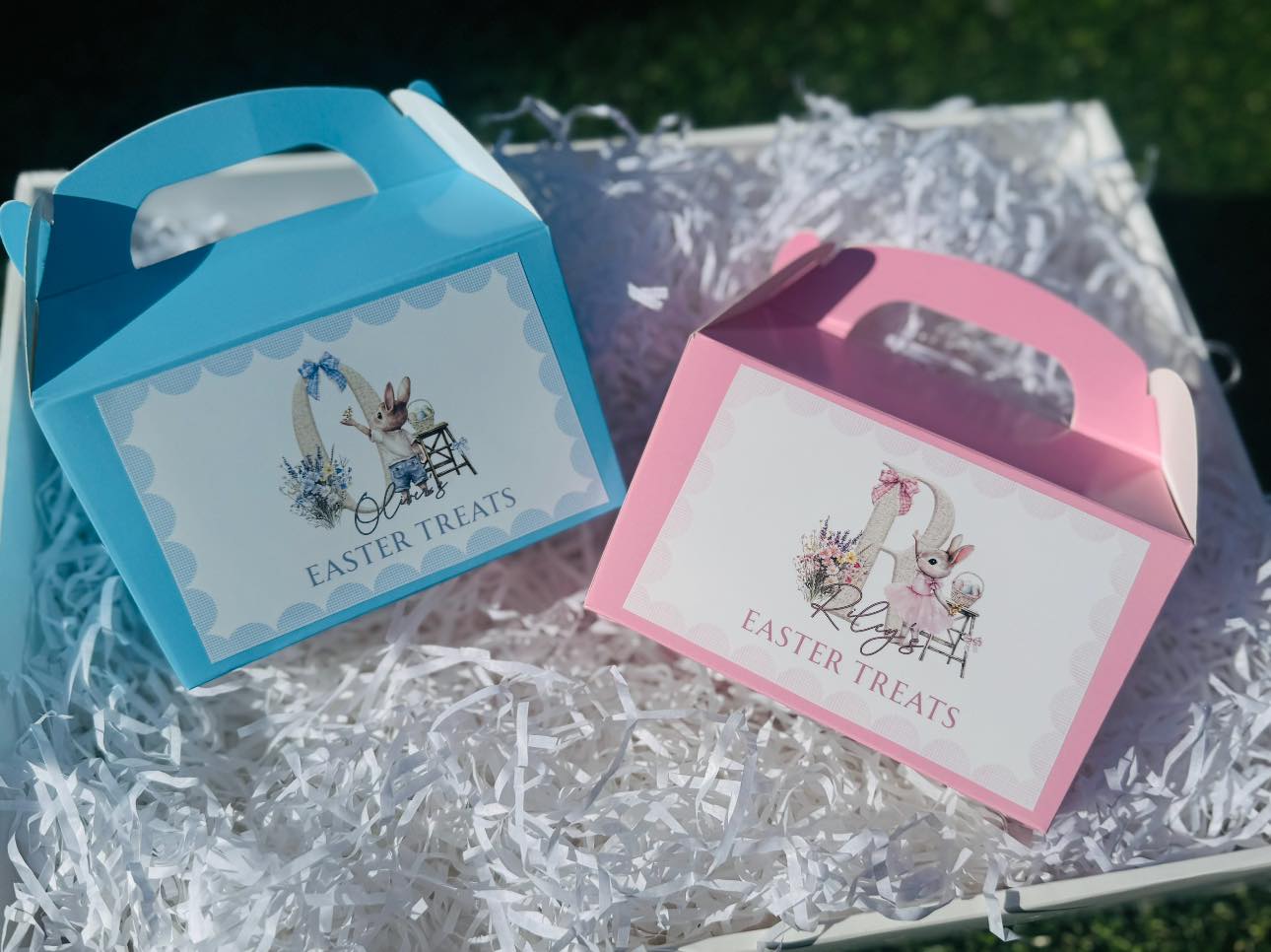 PERSONALISED EASTER TREAT BOX,EASTER GIFT BOX