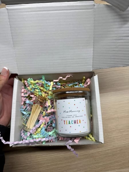 THANKYOU FOR BEING AN AMAZING.... PERSONALISED CANDLE AND MATCH GIFT SET