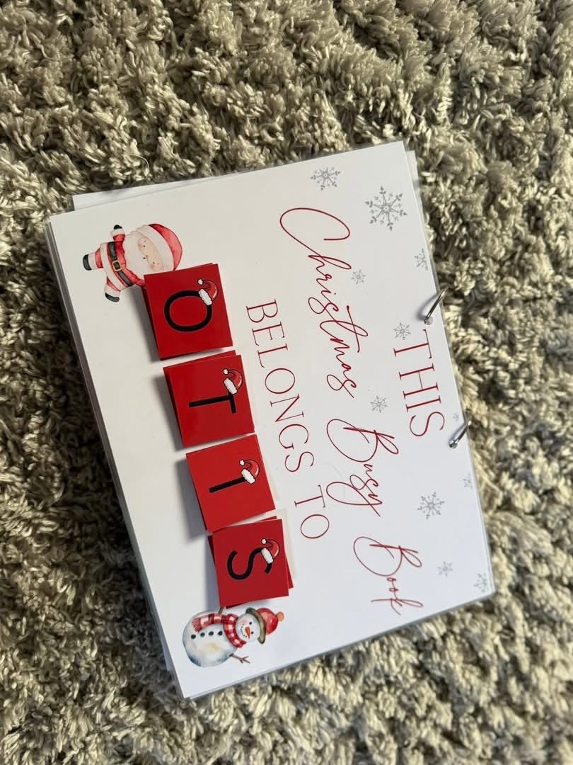 PERSONALISED CHRISTMAS ACTIVITY BOOK
