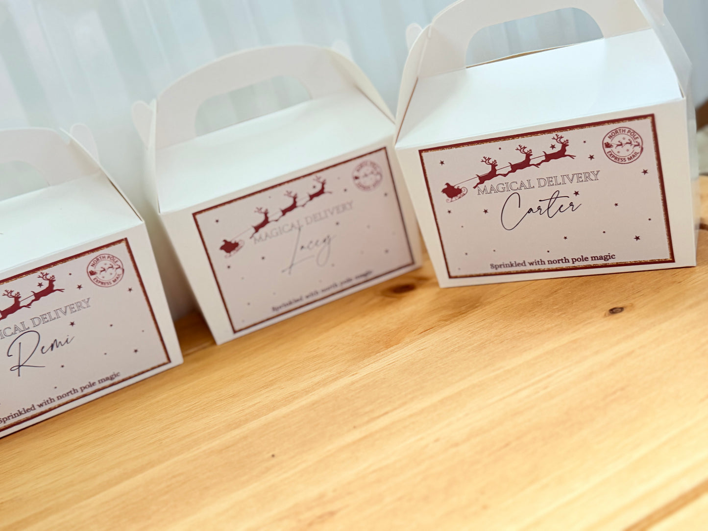 PERSONALISED CHRISTMAS TREAT BOXES