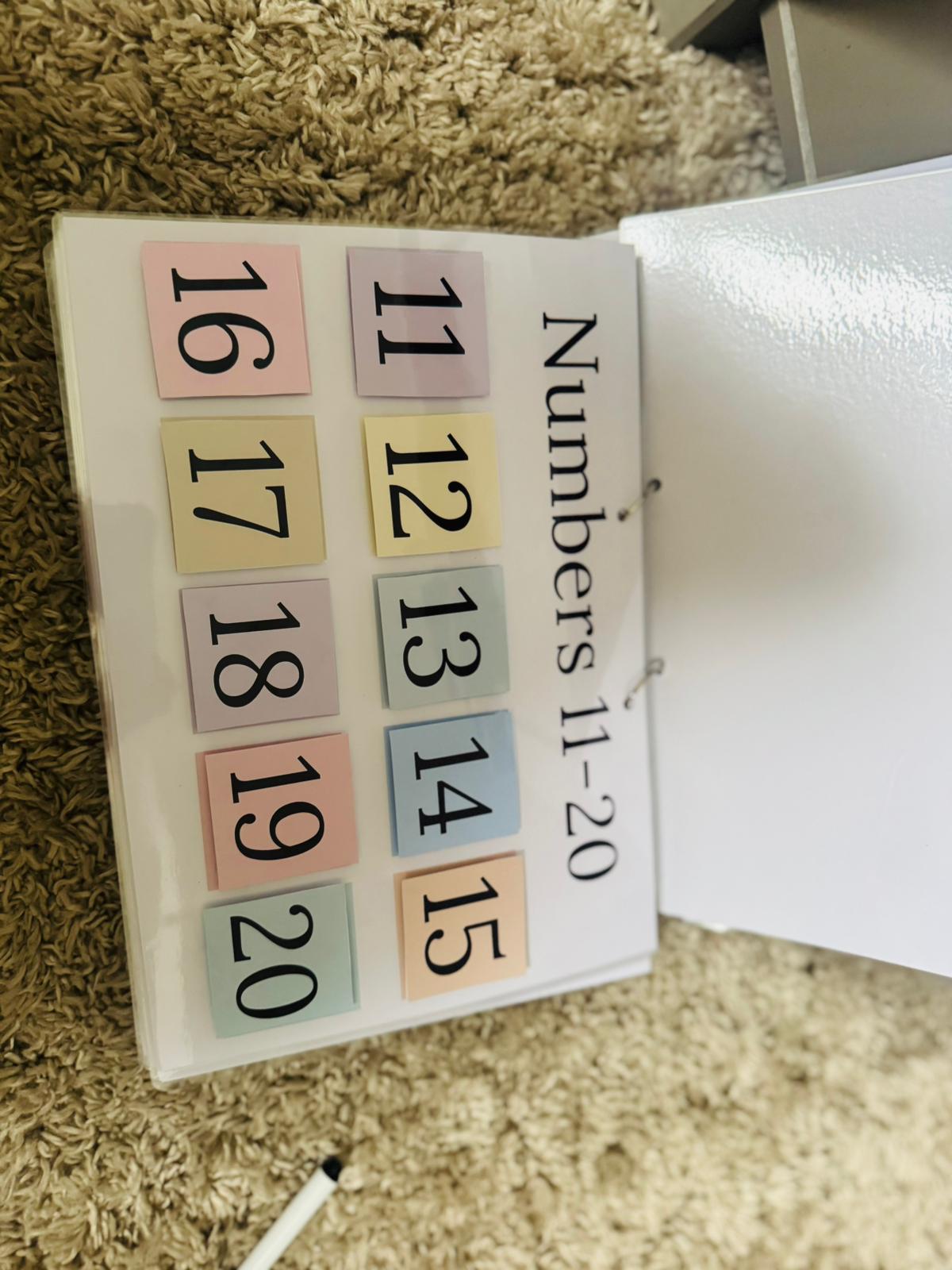 PERSONALISED NUMBER BOOK 1-100 MATCH AND TRACE