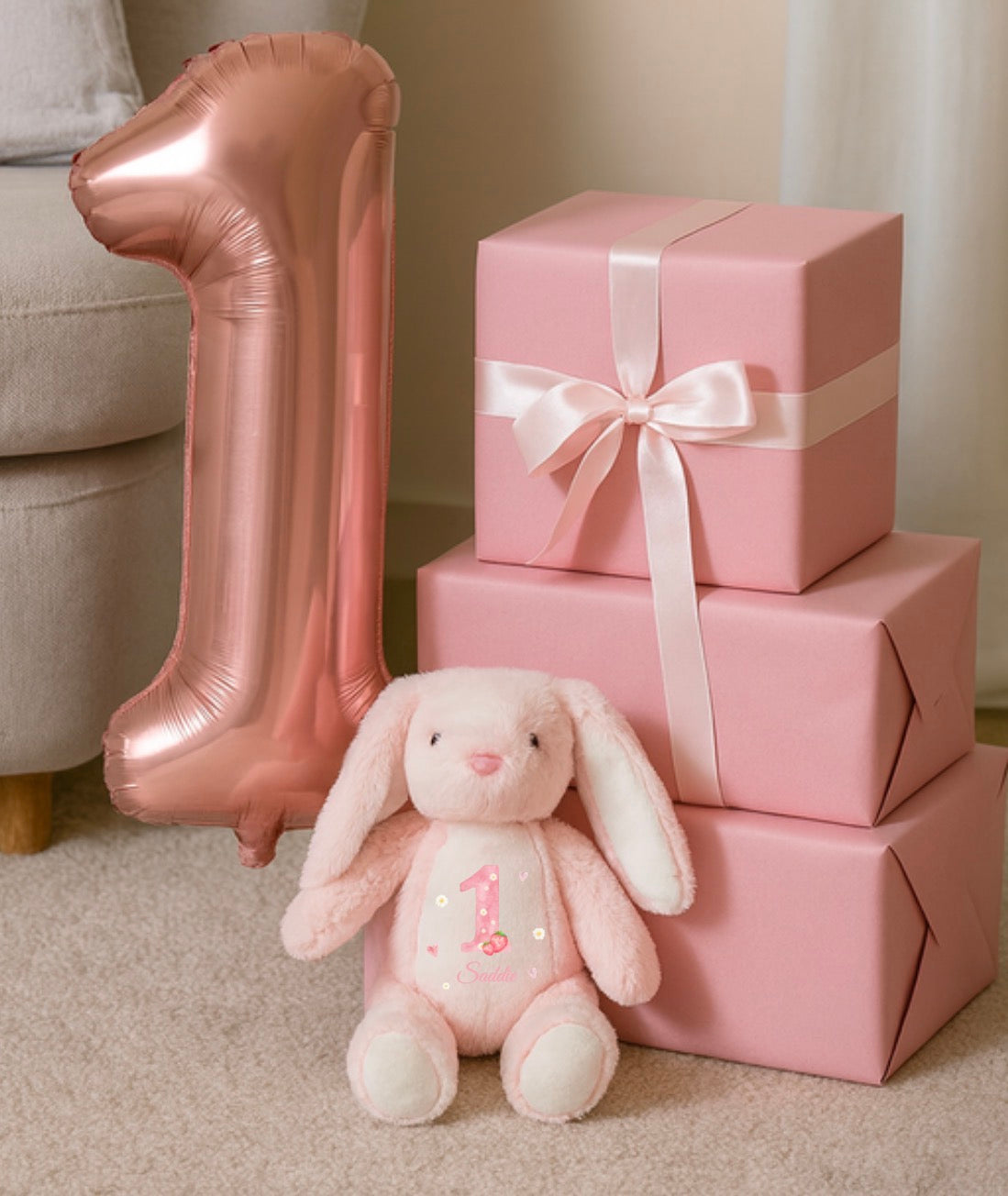 PERSONALISED BIRTHDAY STRAWBERRY THEME TEDDY