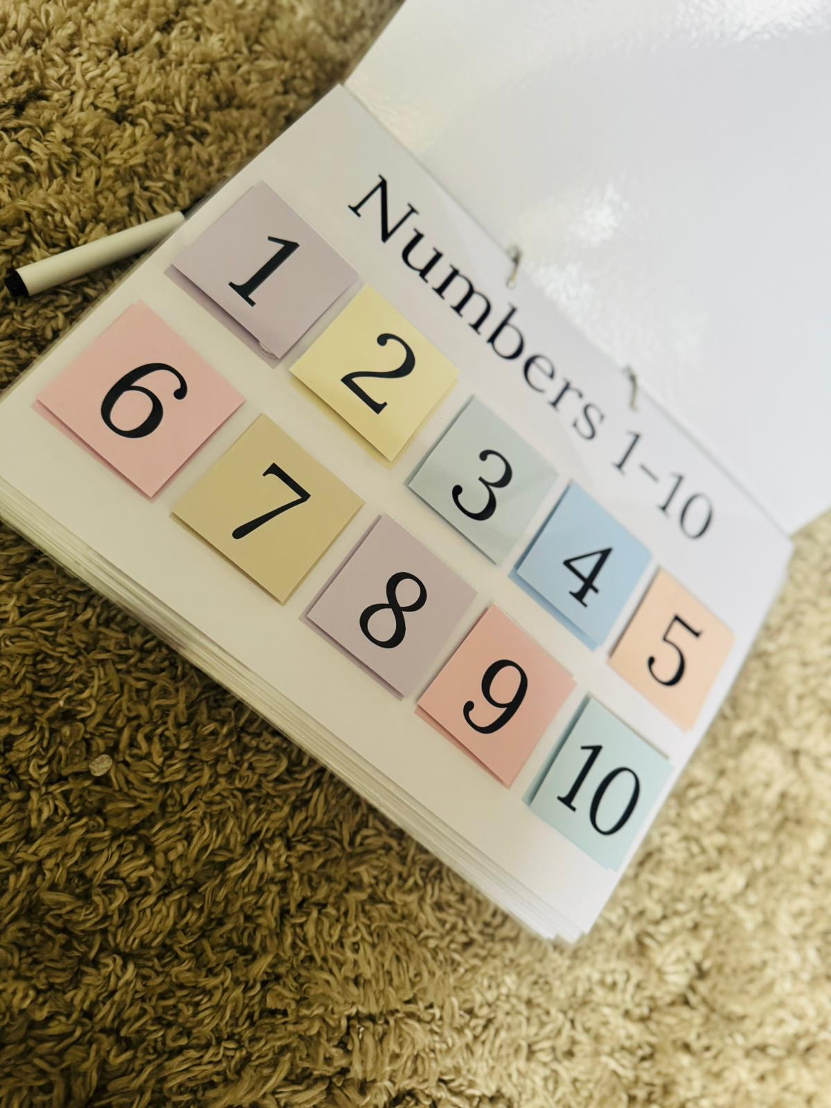 PERSONALISED NUMBER BOOK 1-100 MATCH AND TRACE
