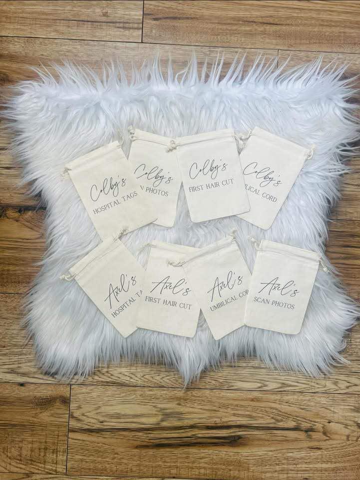 PERSONALISED BABY KEEP SAKE BAGS
