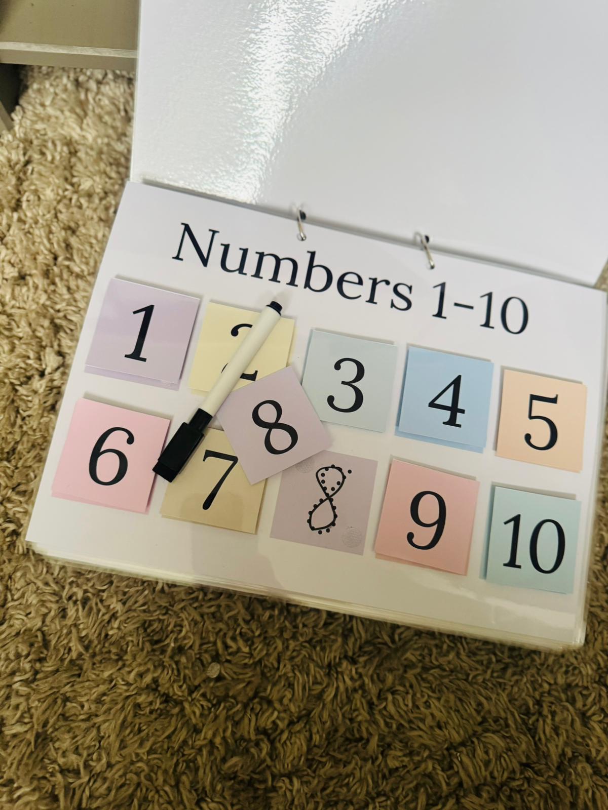 PERSONALISED NUMBER BOOK 1-100 MATCH AND TRACE
