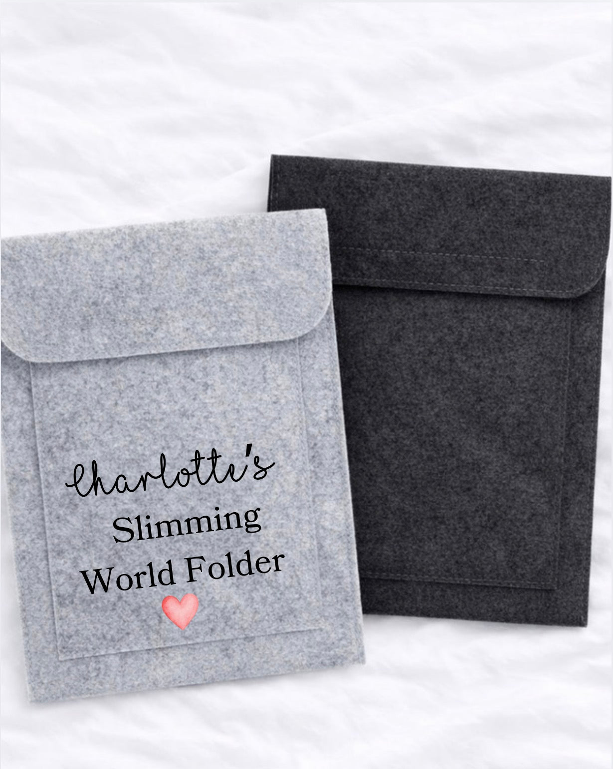 Personalised slimming world felt folders