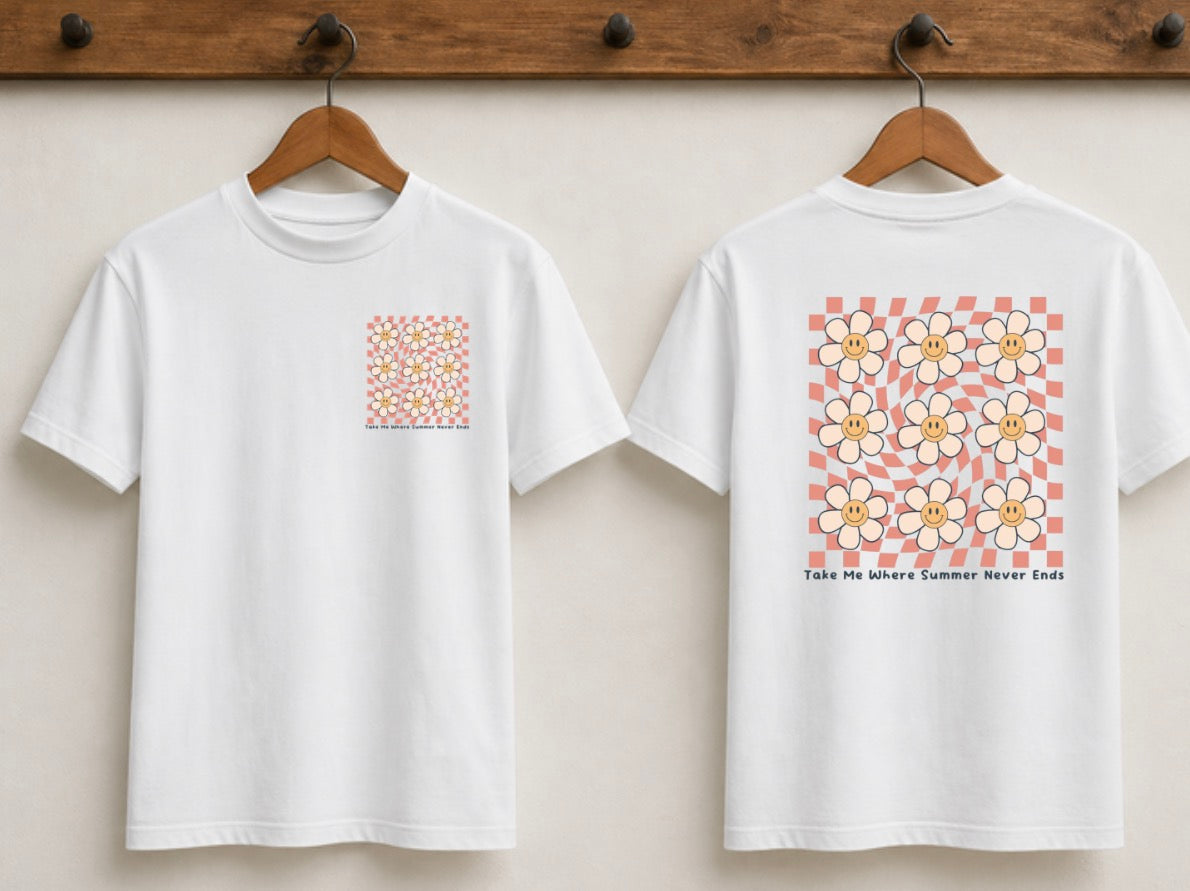 Tell me where summer never ends T-shirt
