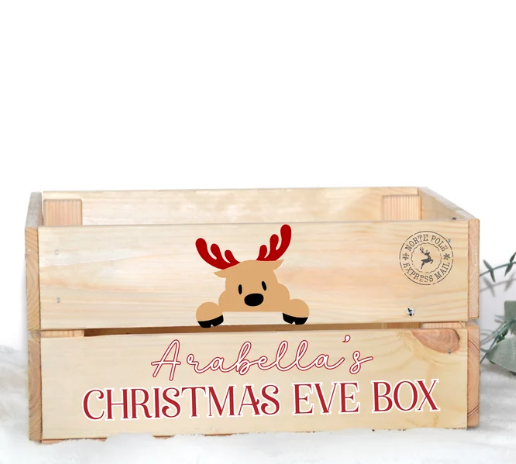 CHRISTMAS REINDEER CHIRSTMAS EVE CRATE
