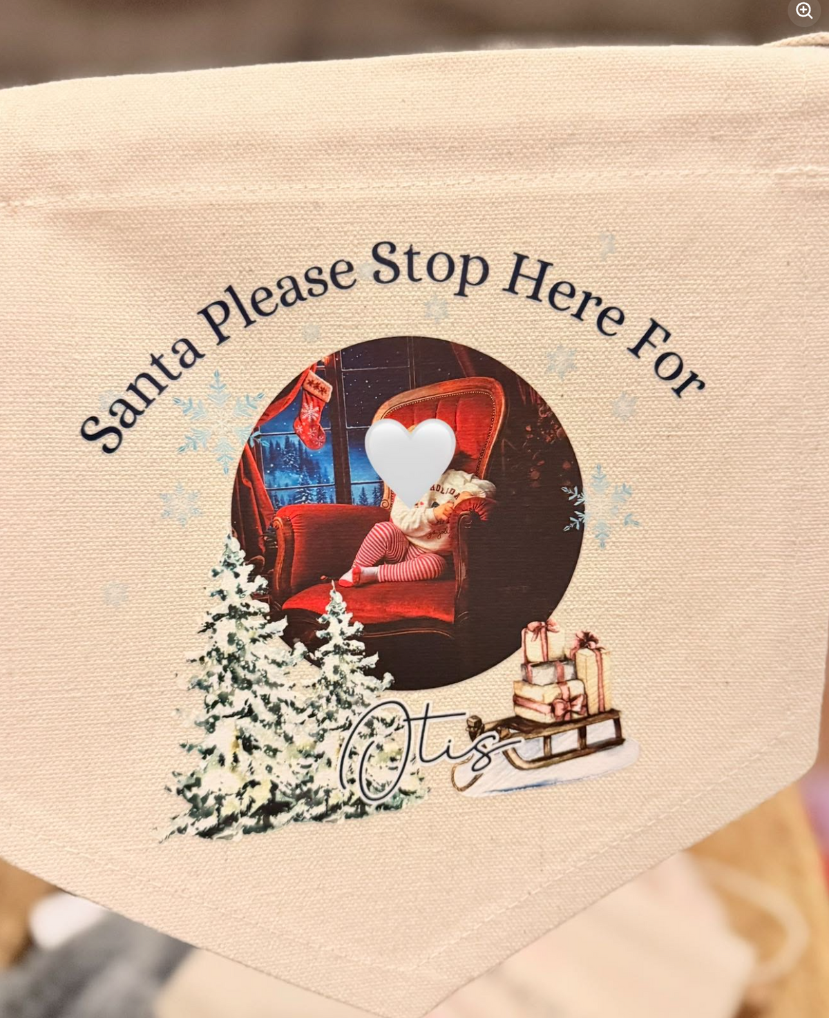 SANTA PLEASE STOP HERE FOR PHOTO DESIGN