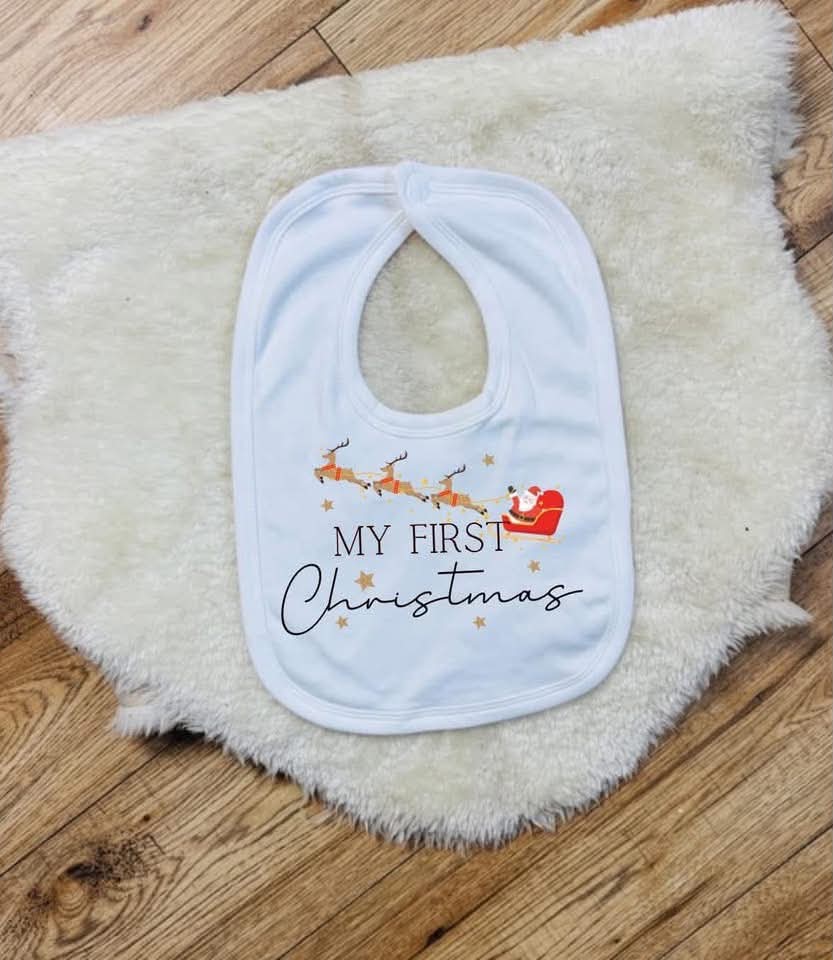 My first Christmas bib