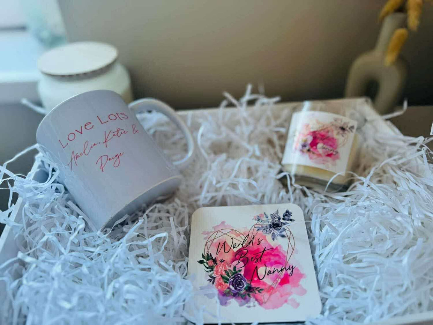 Worlds best mug/coaster and candle bundle