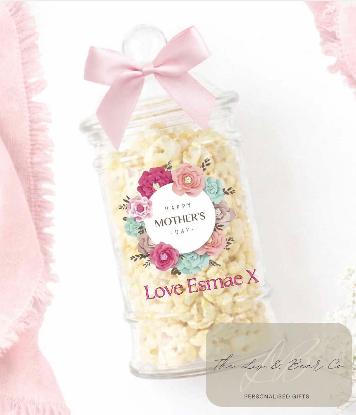 Personalised Mother’s Day sweet jar
