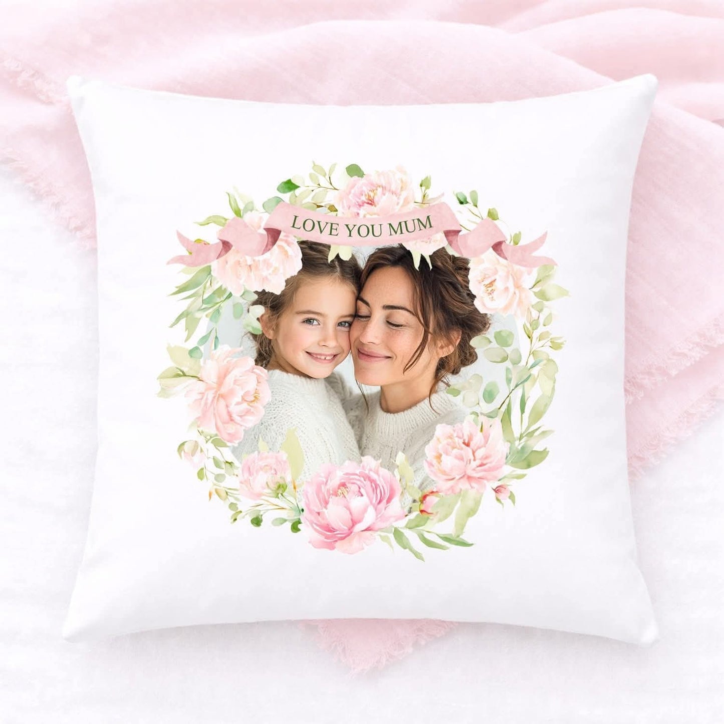 PERSONALISED FLORAL CUSHION COVER