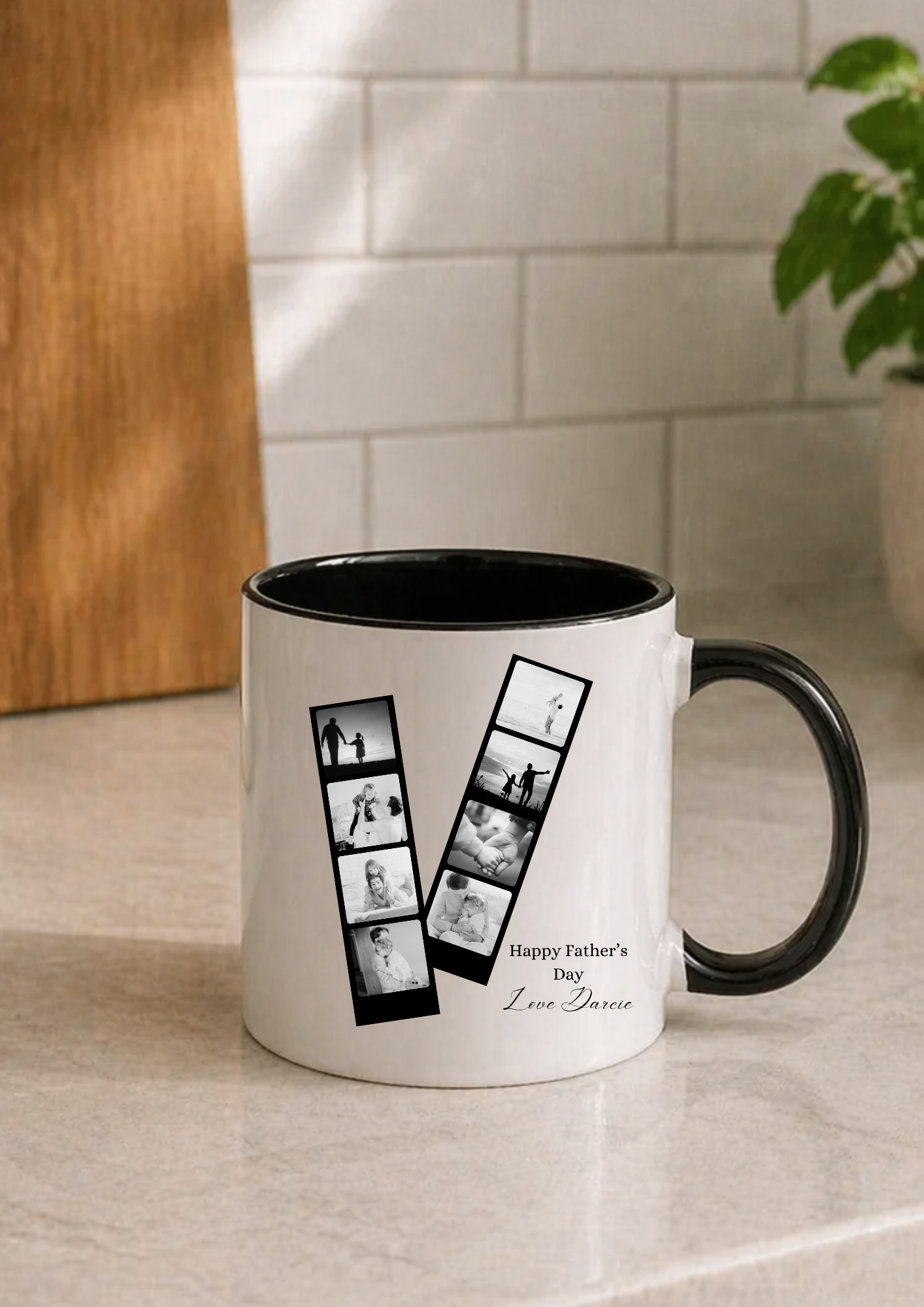 THIS 8 PHOTO POLAROID THEME PERSONALISED MUG