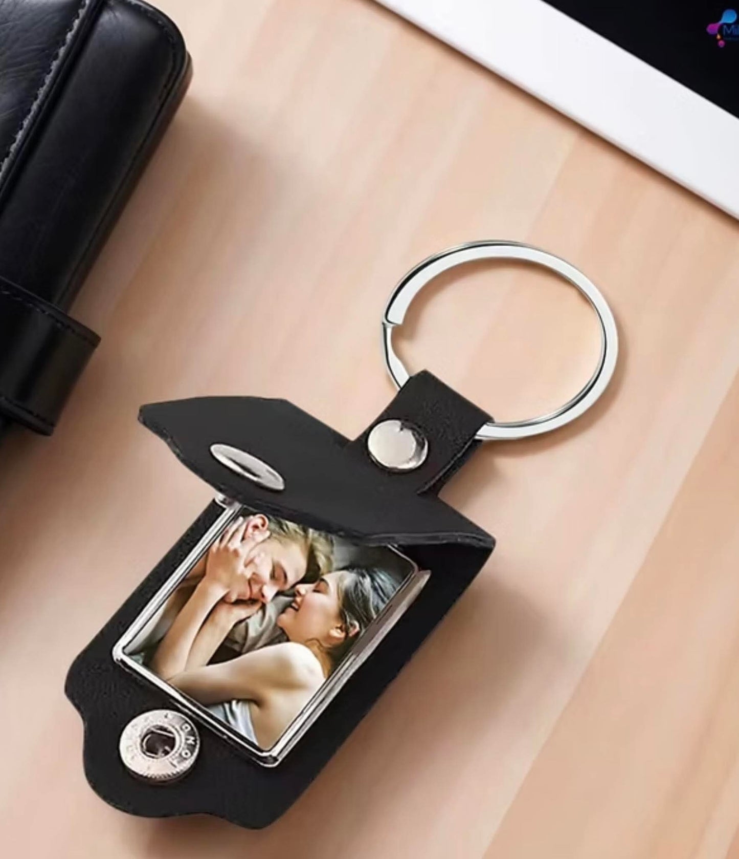 PU LEATHER PHOTO KEYRING