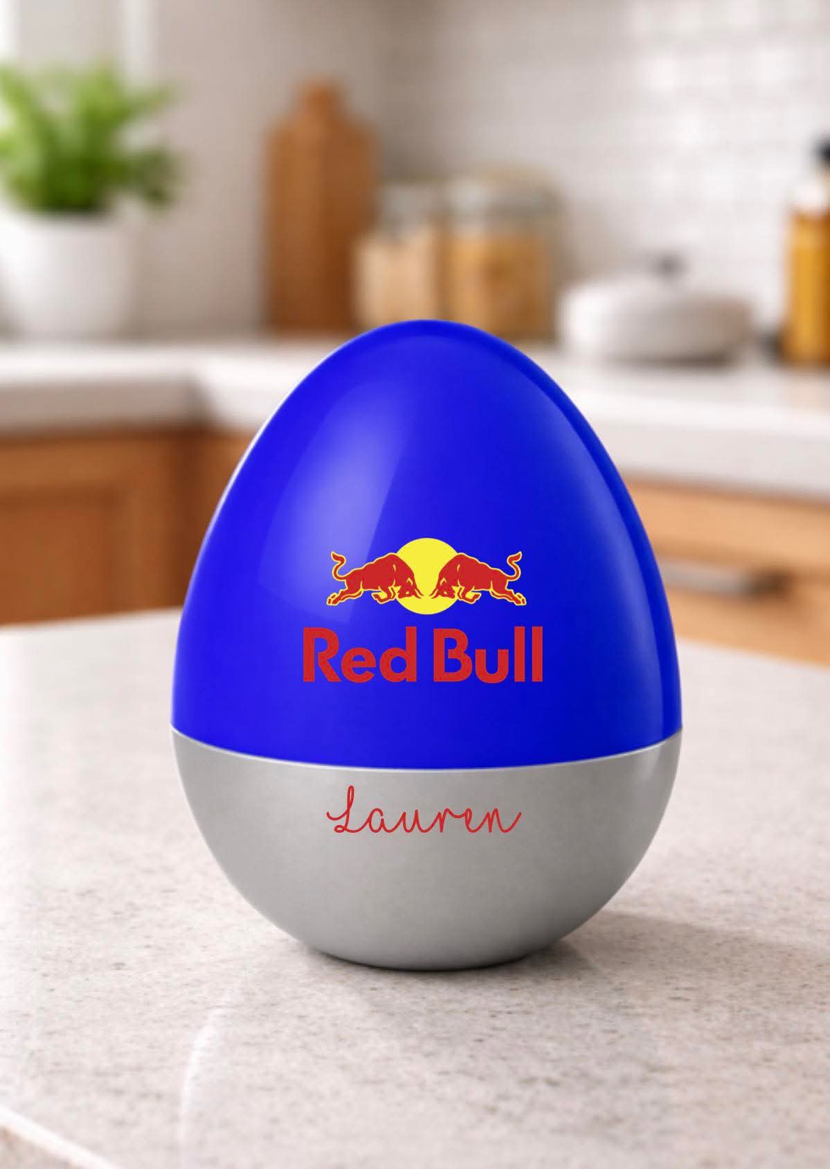 Red bull personalised giant egg