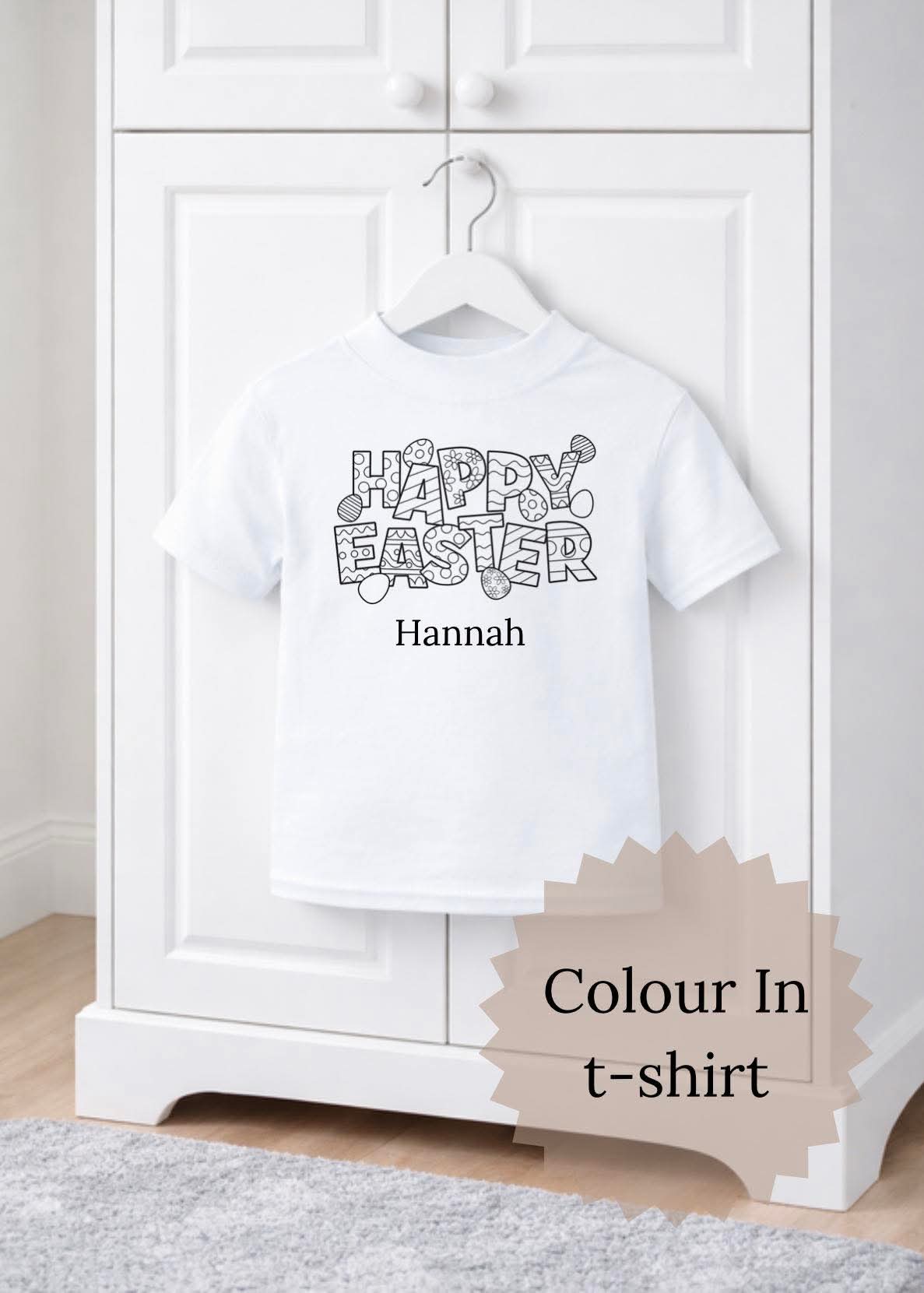 Colour your own Easter T-shirt