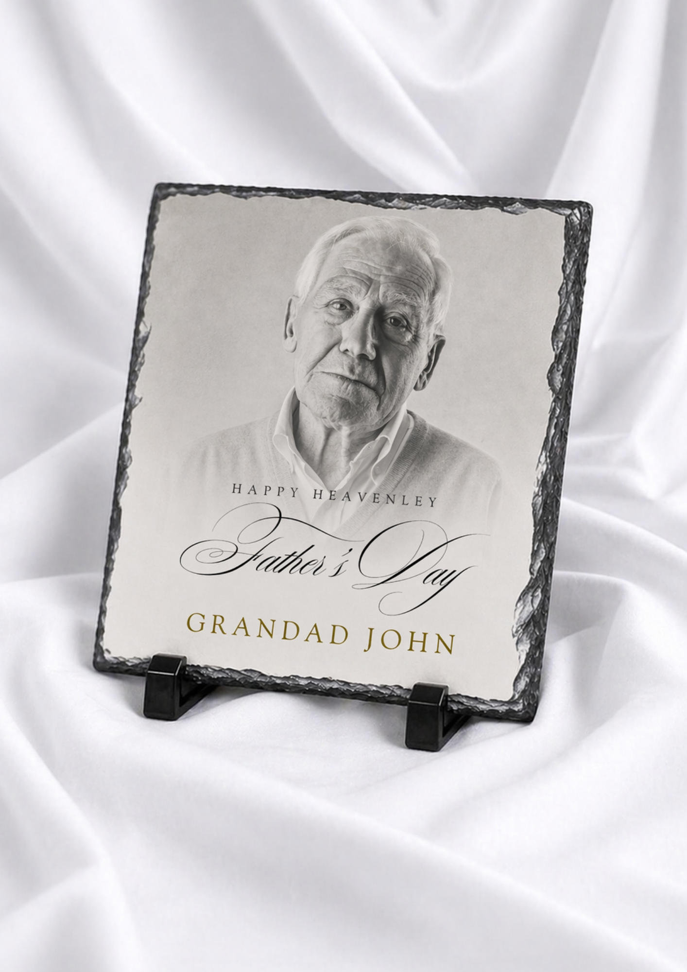 MEMORIAL HAPPY HEAVENLY FATHERS DAY PHOTO SLATE