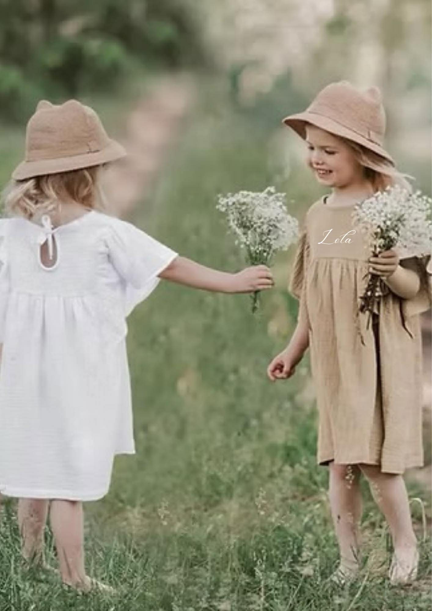 PERSONALISED LIGHT COTTON DRESS