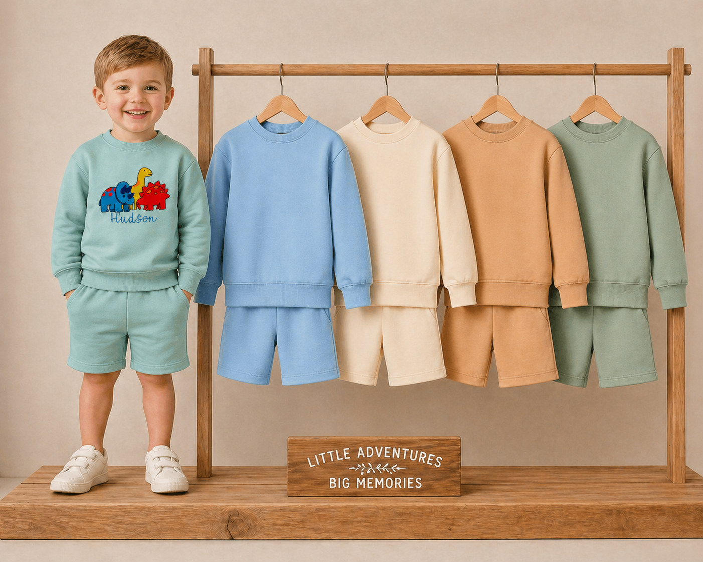 ANY DESIGN SWEATSHIRT ANS SHORT SET