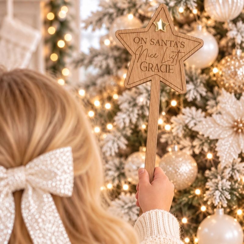 ON SANTA'S NICE LIST STAR WAND