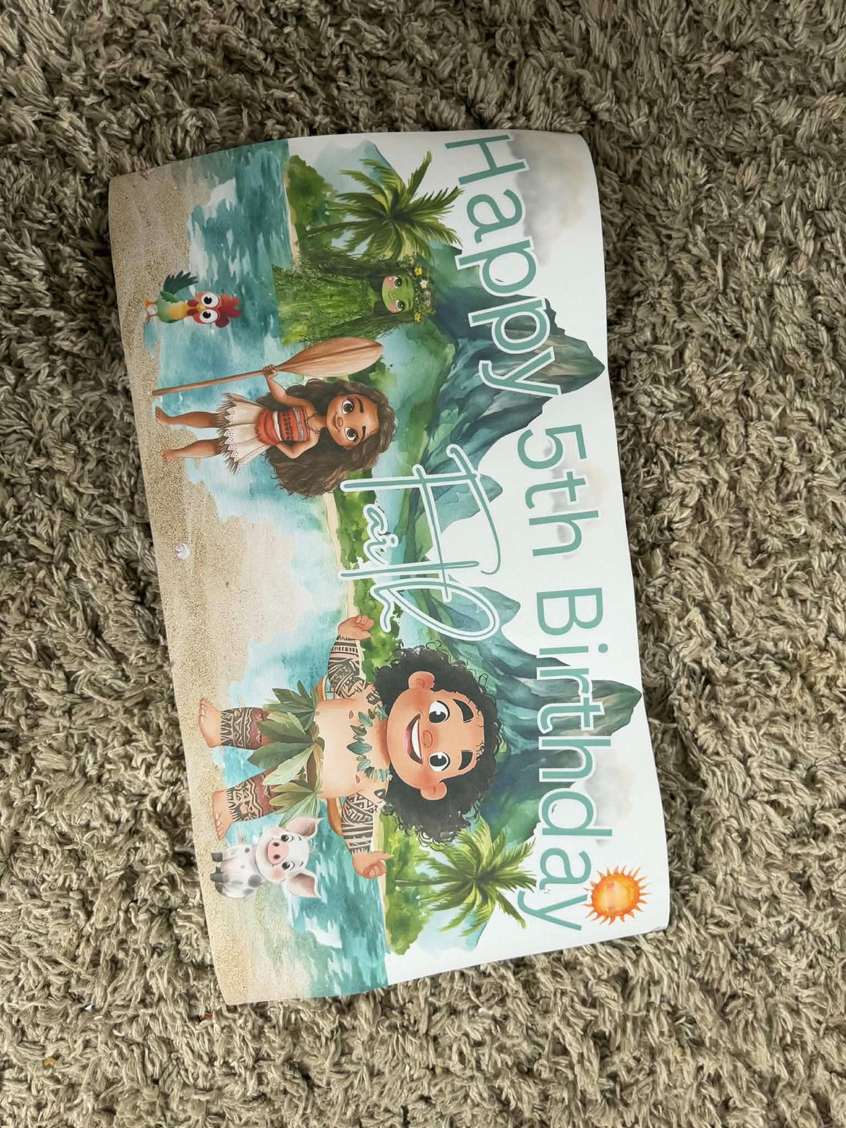 PEROSNALISED SEA PRINCESS BIRTHDAY BANNER