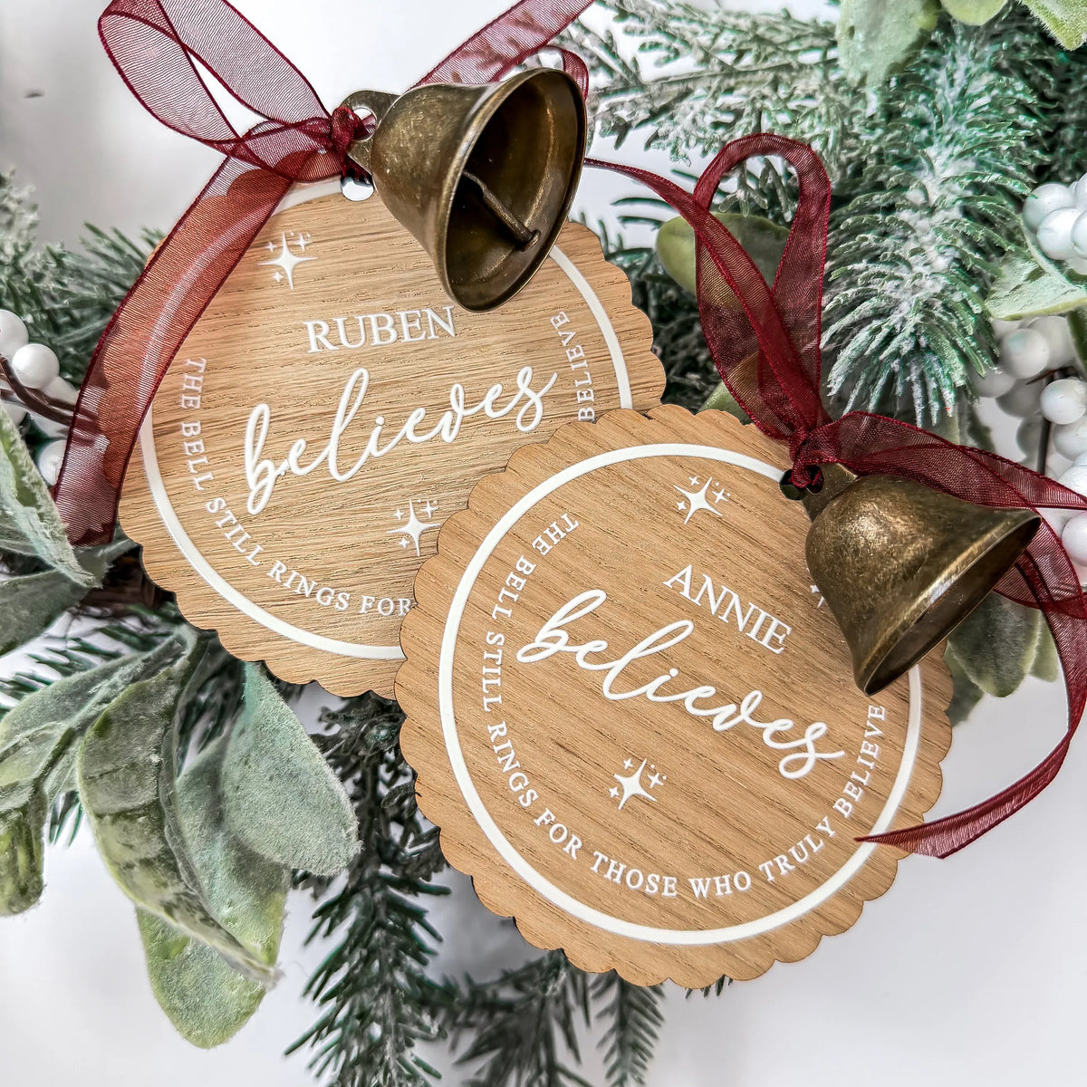 PERSONALISED CHRISTMAS BELIEVES SIGN