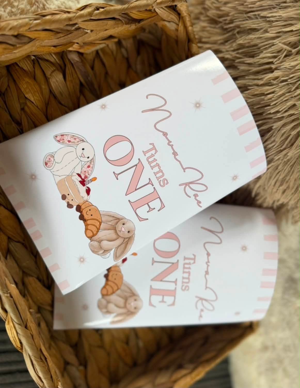 CUDDLEY BEAR THEME PERSONALSIED BIRTHDAY CRISP PACKET