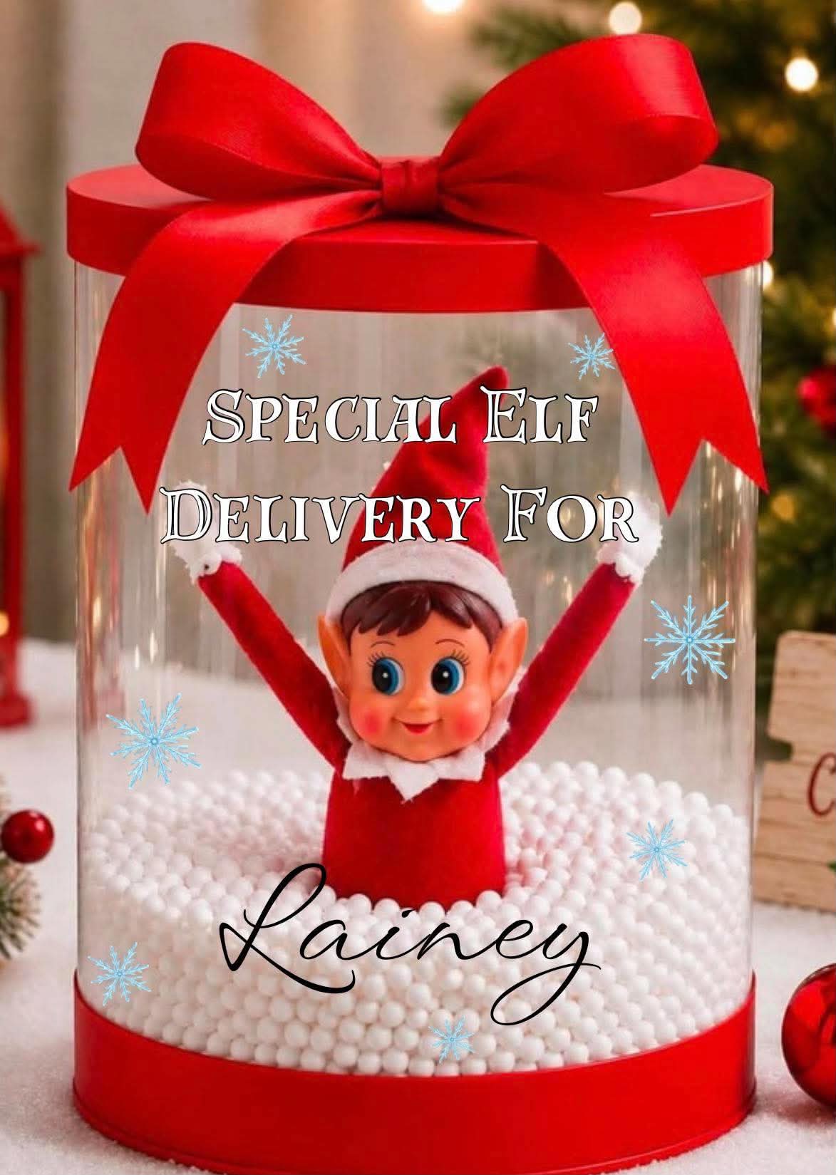 Special elf delivery for elf arrival