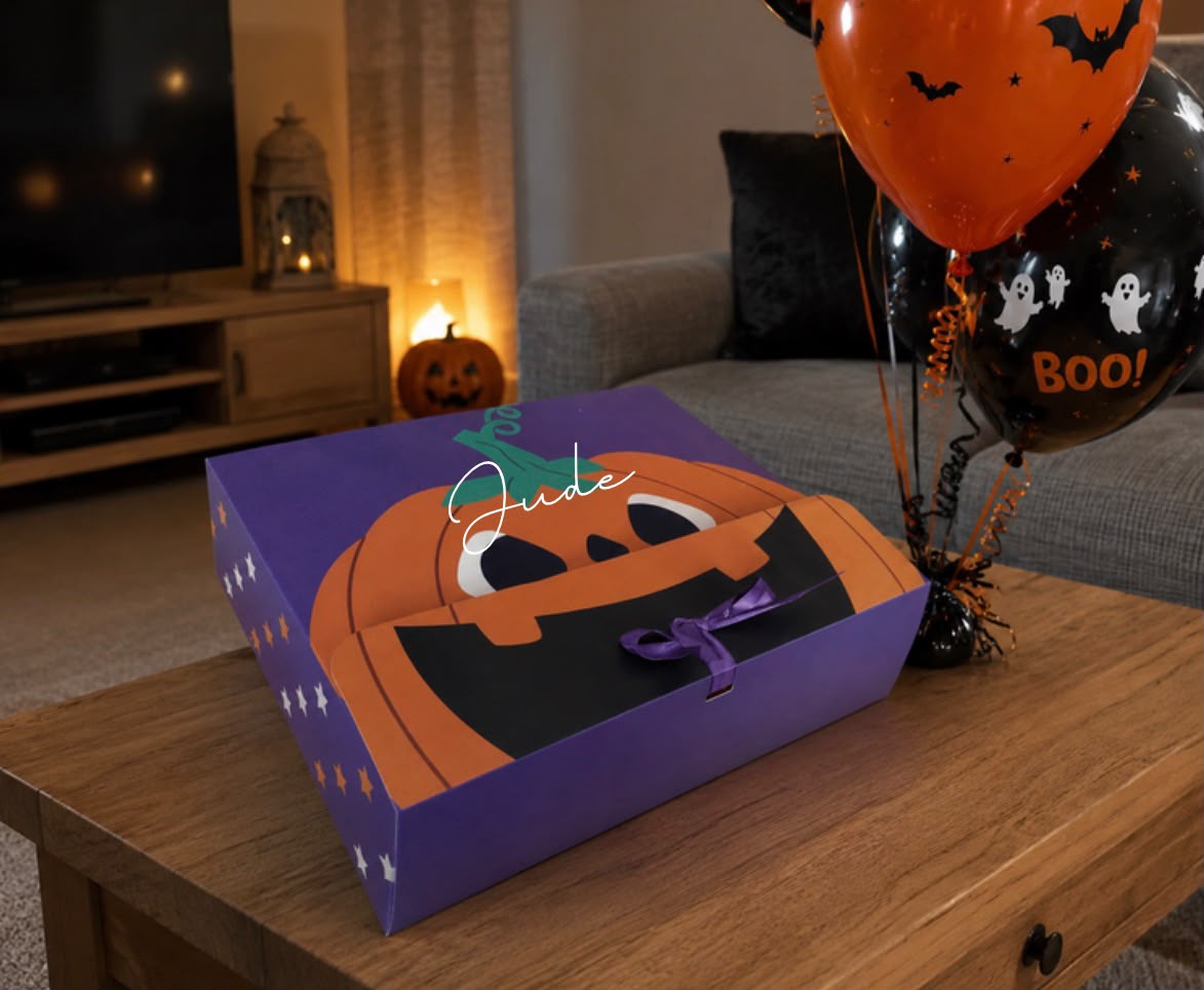 Personalised Halloween gift box