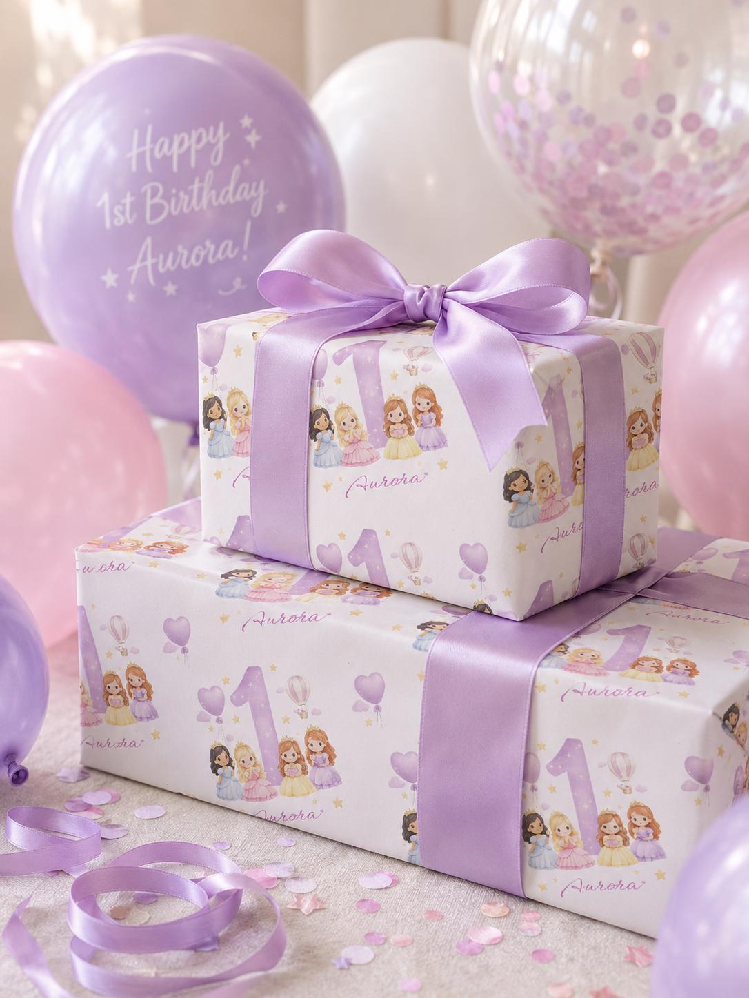 PERSONALISED PRINCESS WRAPPING PAPER