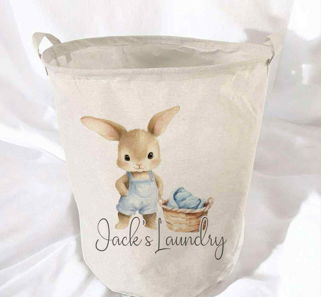 Personalised children’s felt storage baskets