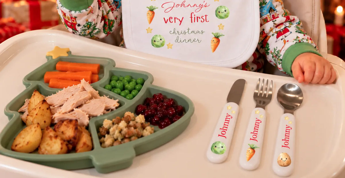 plastic/metal childrens cutlery christmas dinner