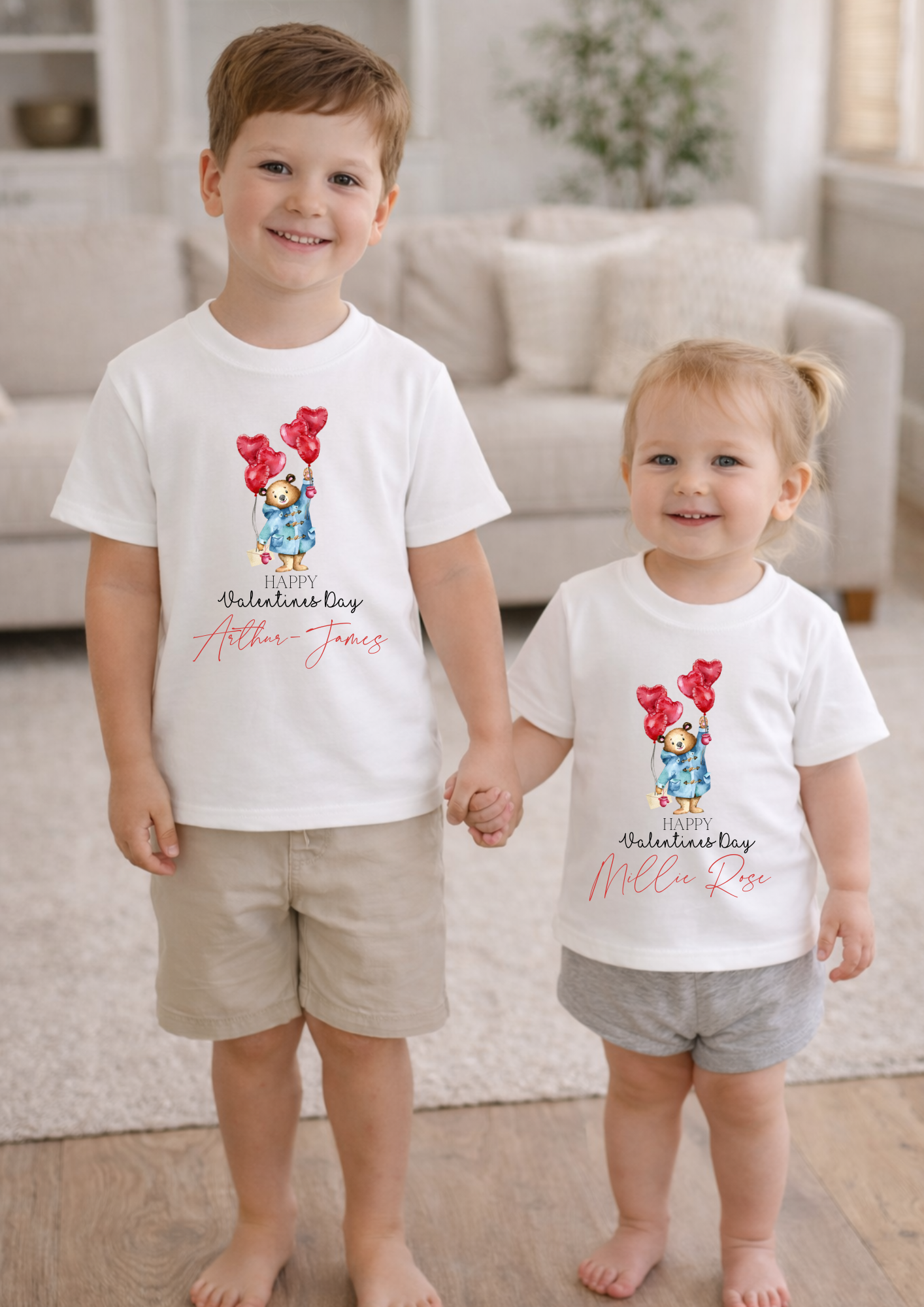 PAD BEAR INSPIRED HAPPY VALENTINES DAY T-SHIRT
