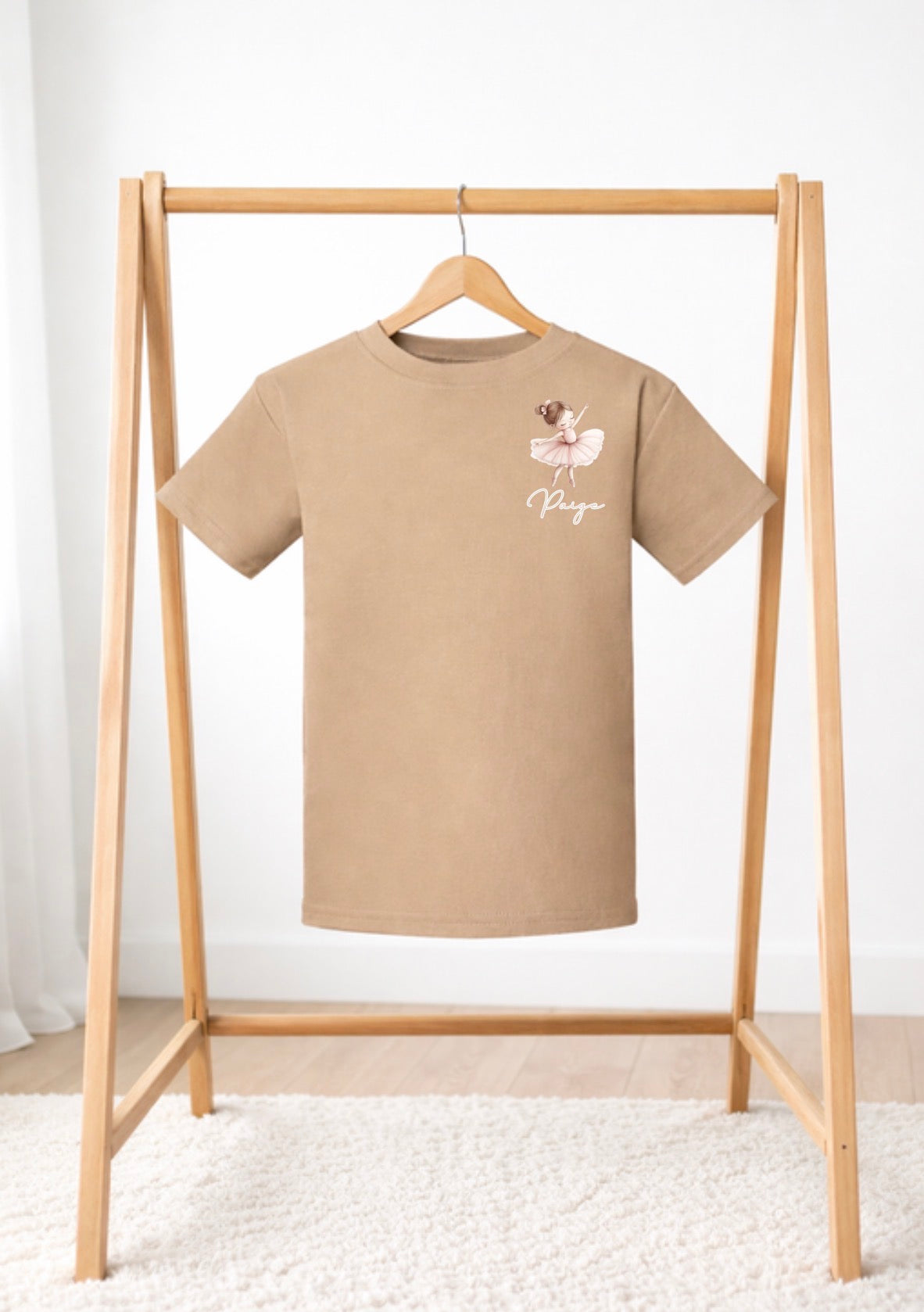 BOWRINA PERSONALISED BALLERINA T-SHIRT