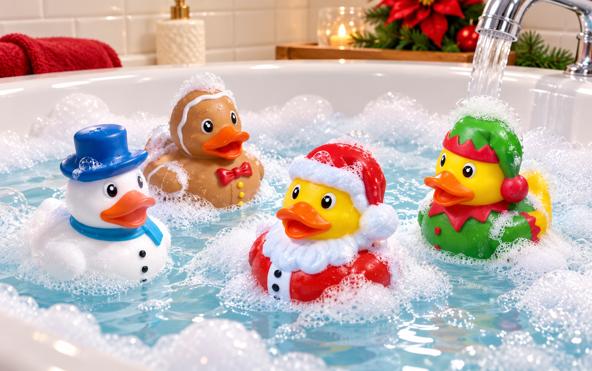 CHRISTMAS BATHTIME DUCKS