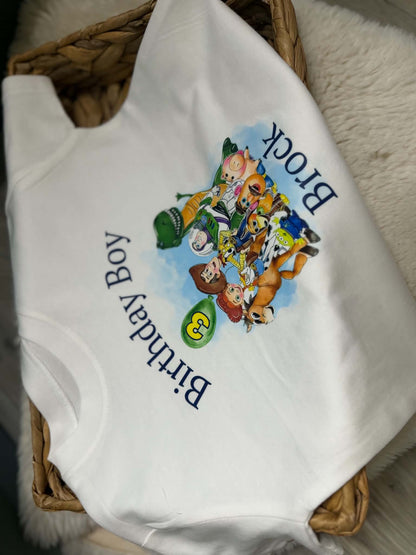 Birthday T-shirt personalised