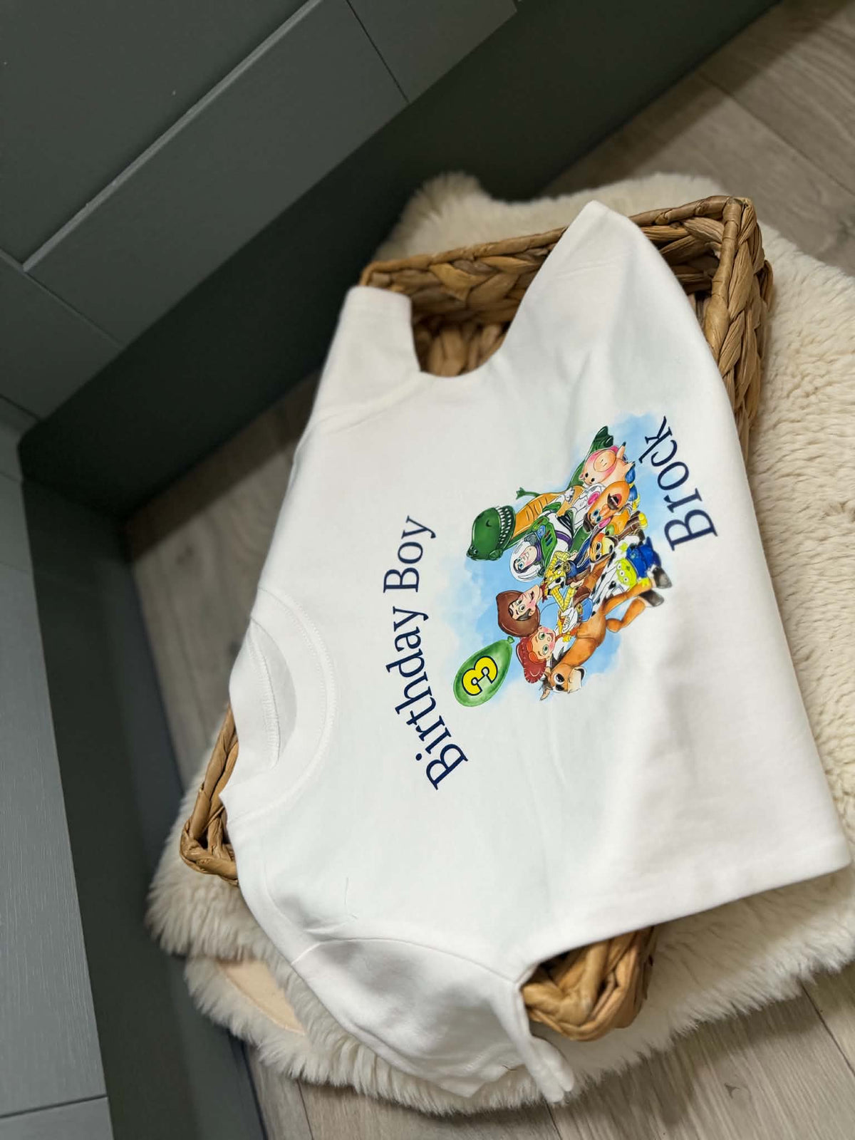 Birthday T-shirt personalised