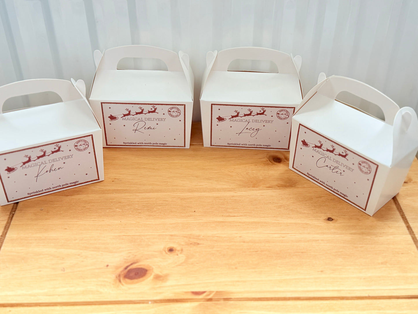 PERSONALISED CHRISTMAS TREAT BOXES