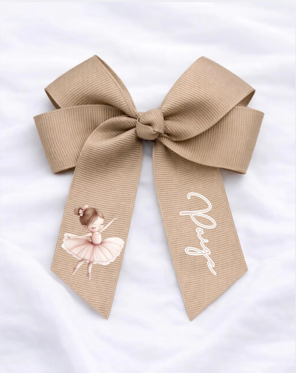 BOWRINA BALLERINA BOW HAIR BOW 4 INCH