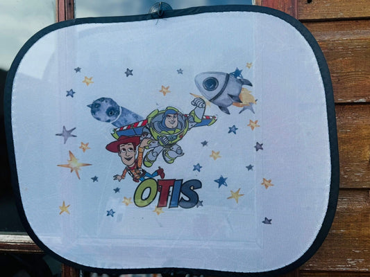 PERSONALISED SPACE TOY STORY SUN SHADE