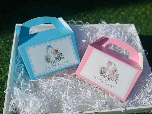 PERSONALISED EASTER TREAT BOX,EASTER GIFT BOX