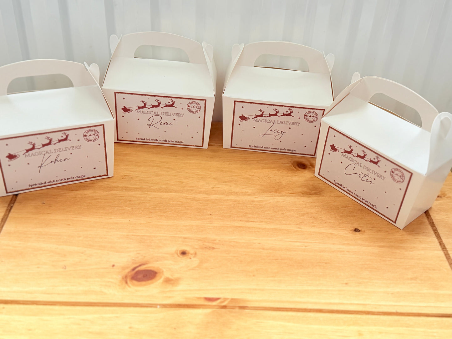 PERSONALISED CHRISTMAS TREAT BOXES