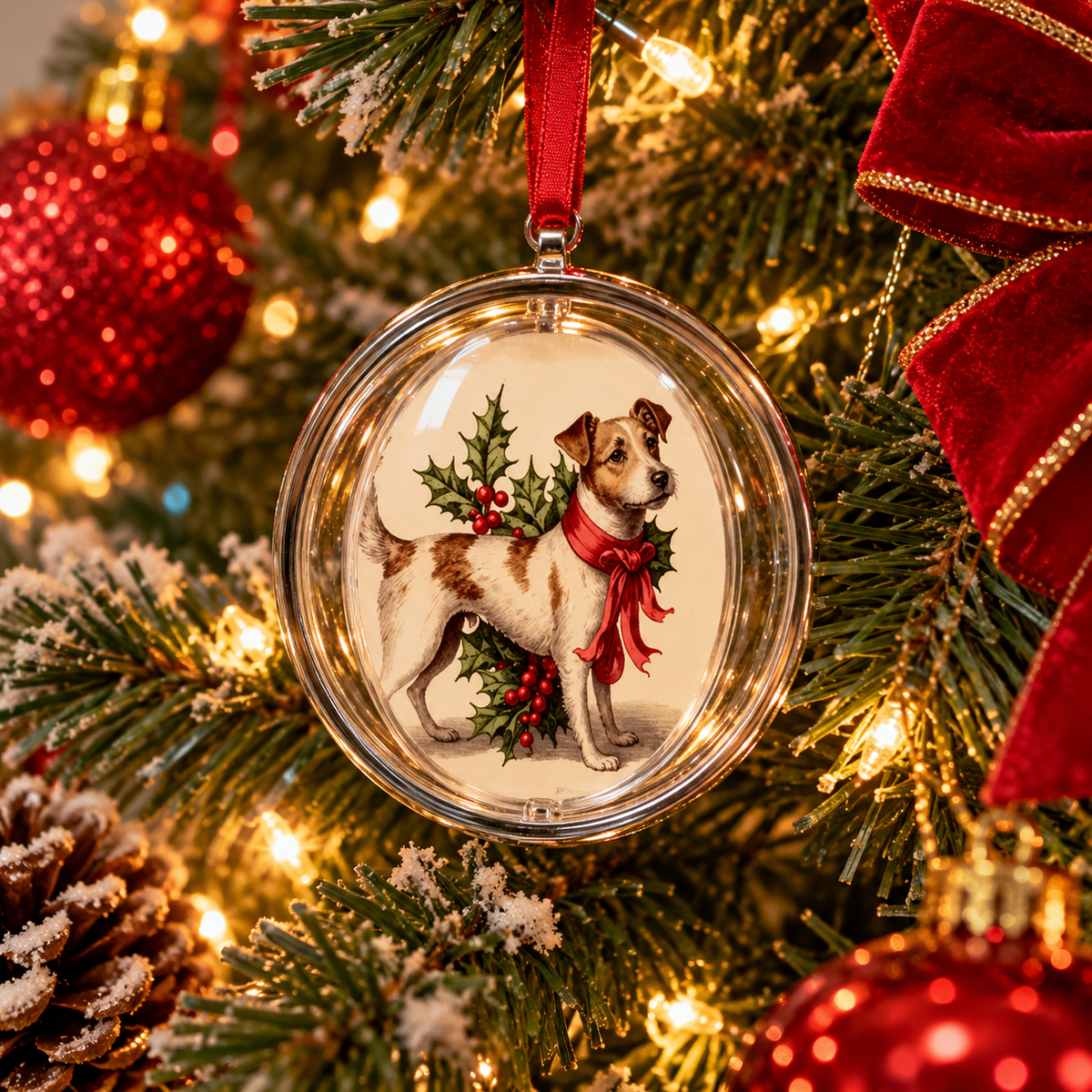 ROUNDED PHOTO TREE DECORATION
