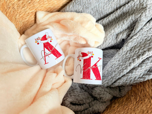 PERSONALISED INITIAL/NAME CHRISTMAS MUG