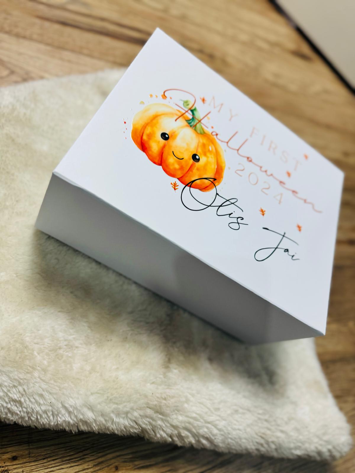 PERSONALISED MY FIRST HALLOWEEN KEEPSAKE BOX