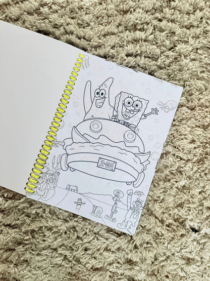 SQUARE PANTS PERSONALISED COLOURING BOOK