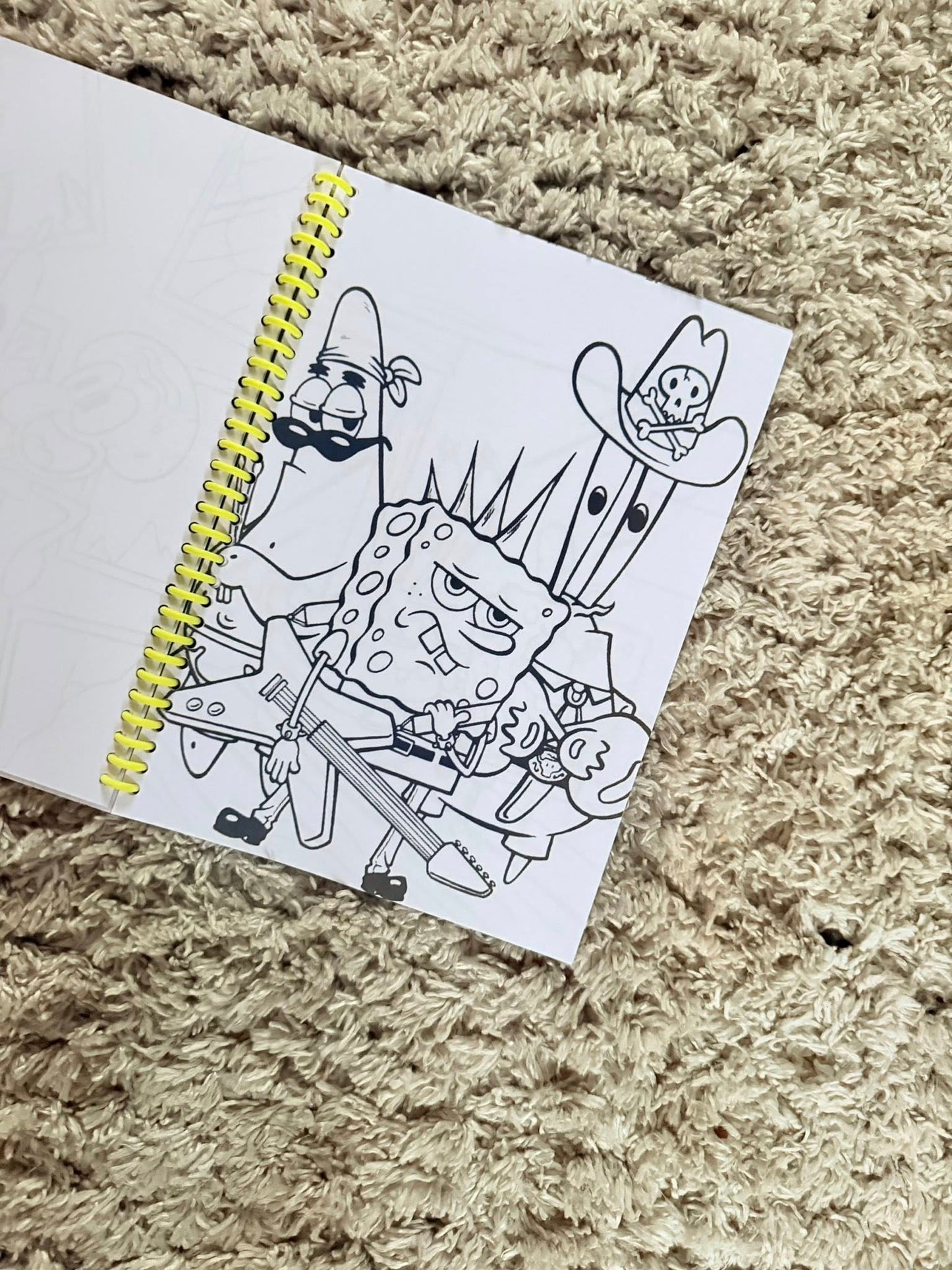 SQUARE PANTS PERSONALISED COLOURING BOOK